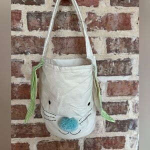 NWOT Pottery Barn Kids Canvas Bunny Easter Treat Bucket